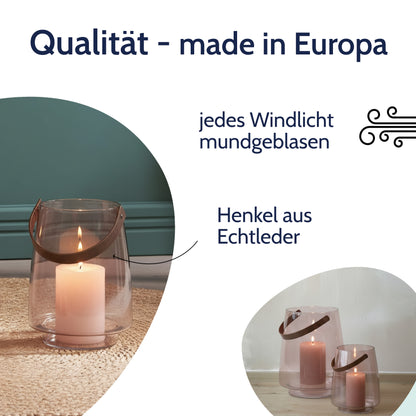 Windlicht Linnea, rosé