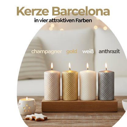 Kerze Barcelona, 7 x 11 cm