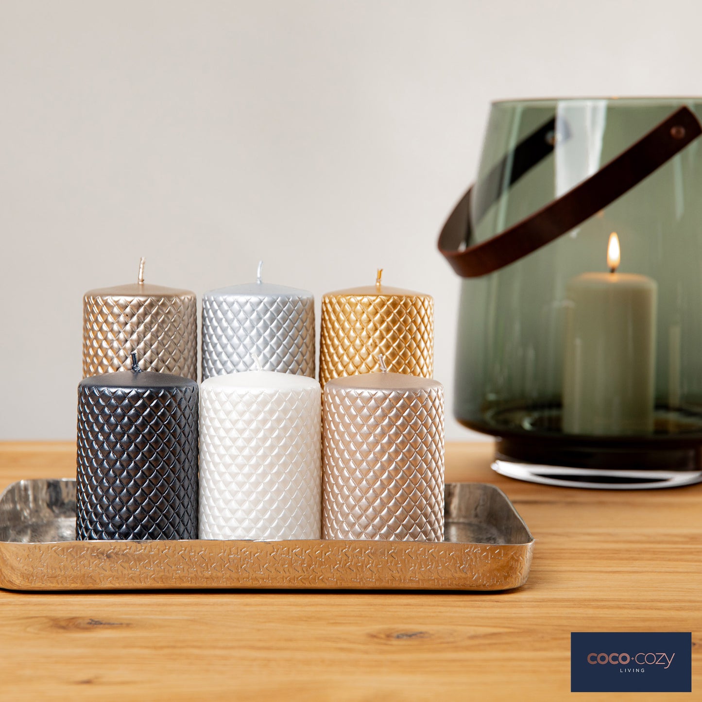 Kerze Barcelona, 7 x 11 cm