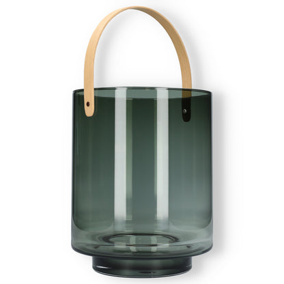 Windlicht Hamptons, rauchglas